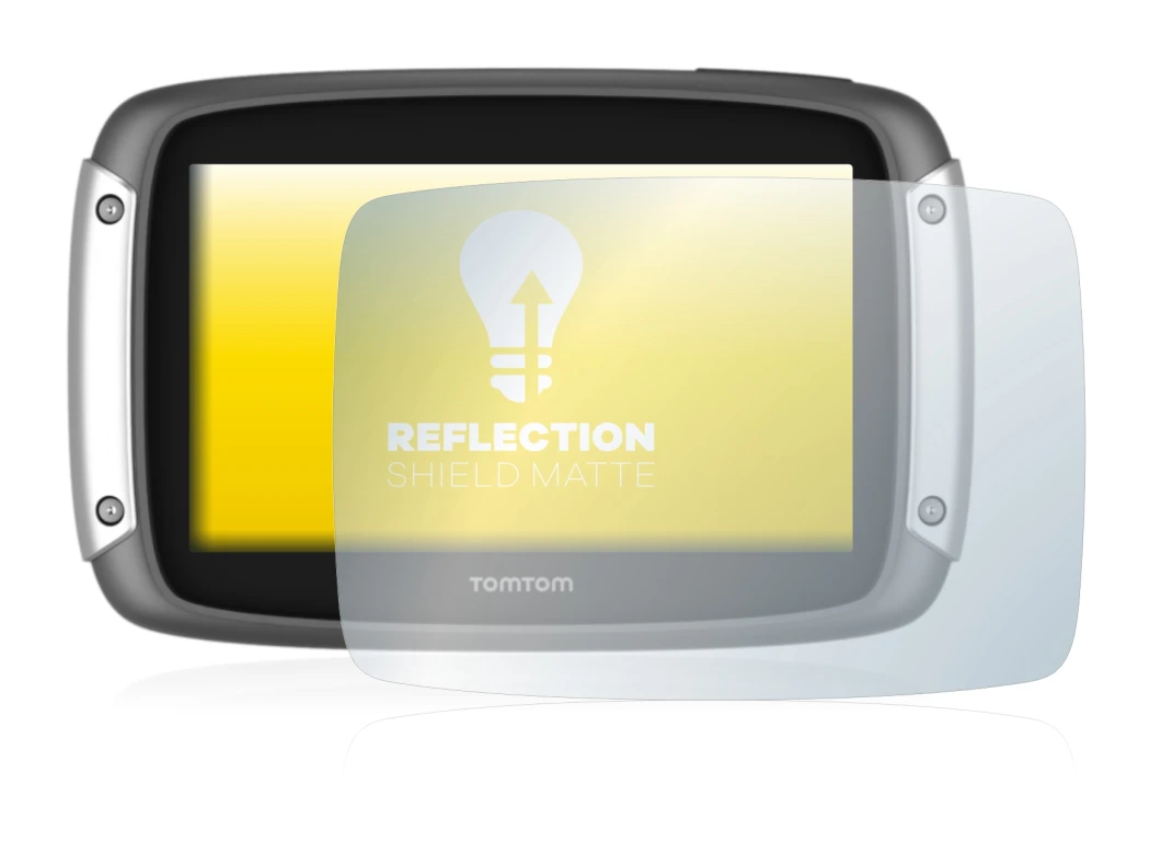 Image de l'appareil TomTom Rider 400 avec une grande variété de protections d'écran.