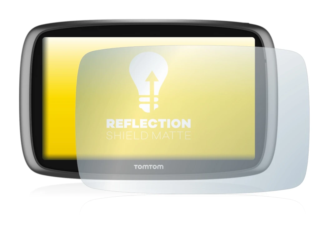 Image de l'appareil TomTom GO 6100 avec une grande variété de protections d'écran.