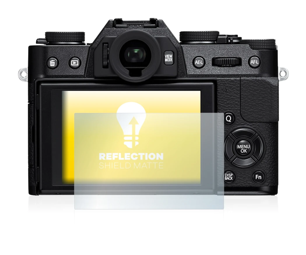 Image de l'appareil Fujifilm X-T10 avec une grande variété de protections d'écran.
