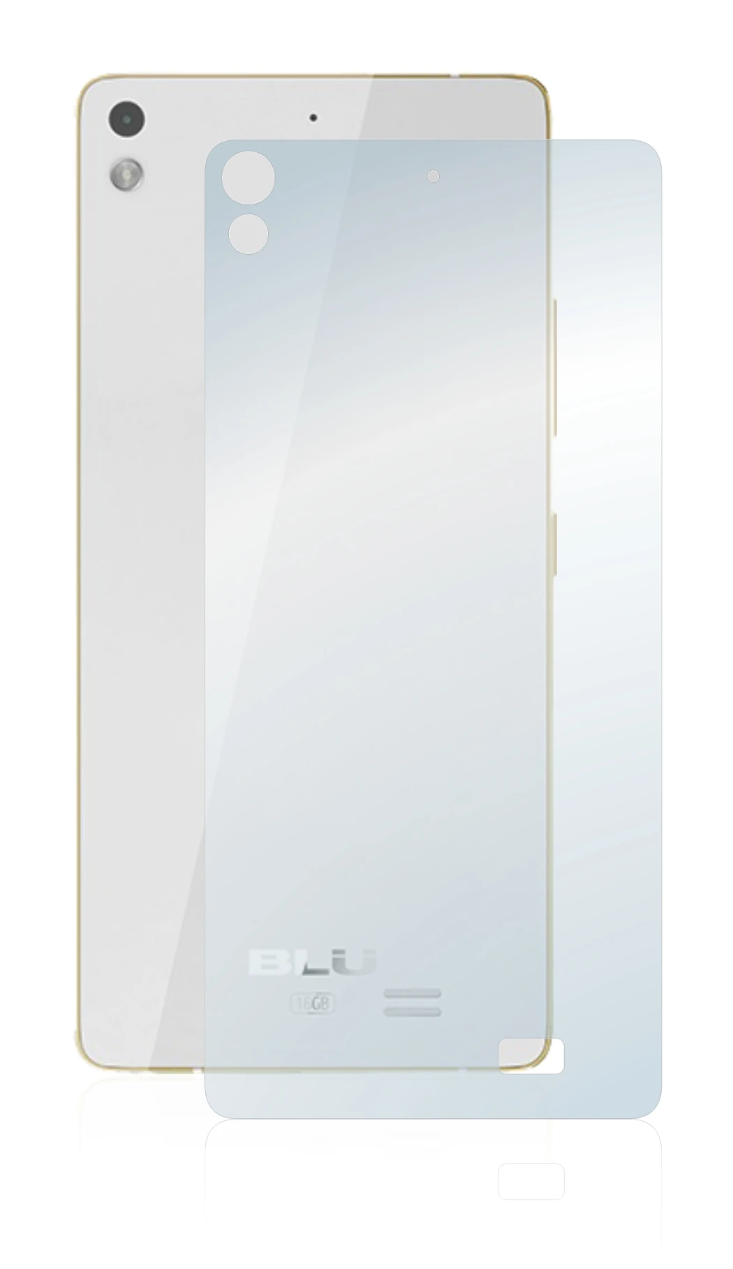 Image de l'appareil BLU Vivo Air (Arrière) avec une grande variété de protections d'écran.