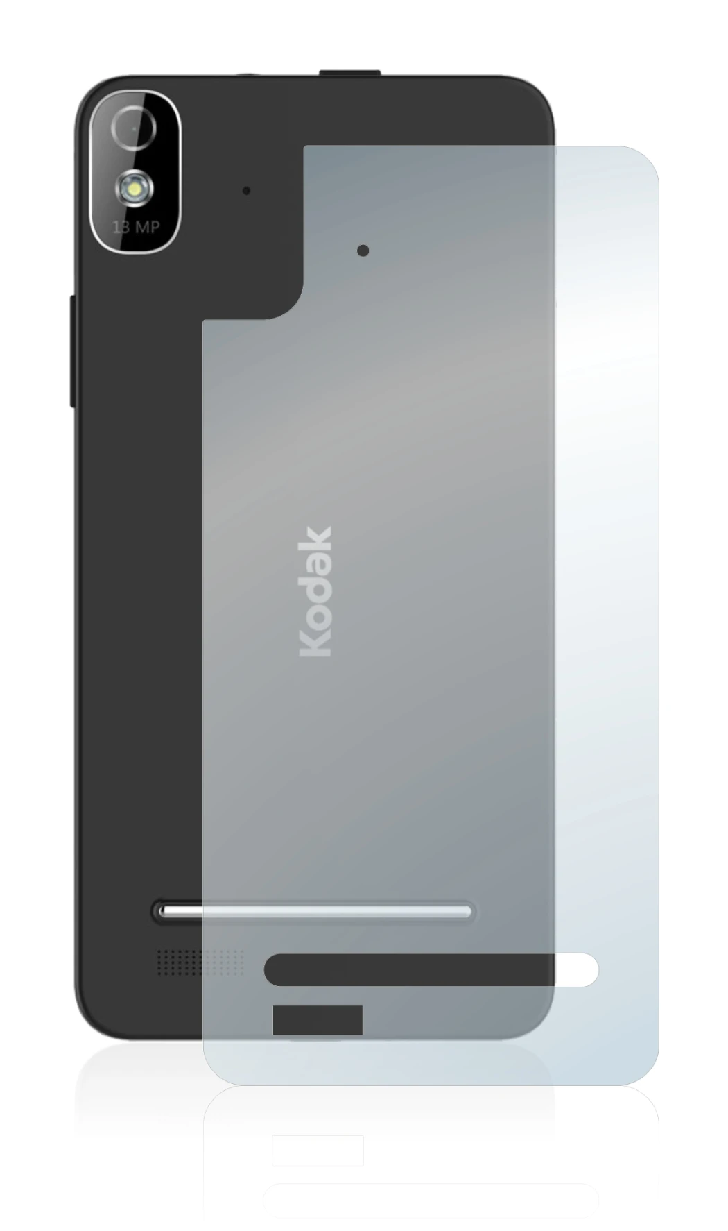 Image de l'appareil Kodak IM5 Arrière avec une grande variété de protections d'écran.
