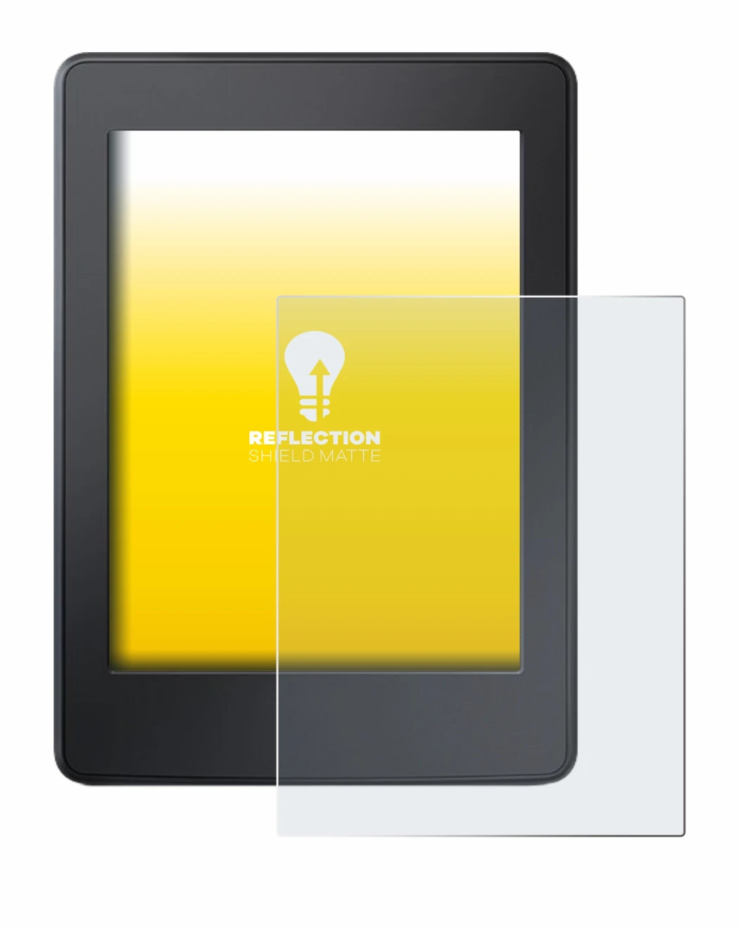 Image de l'appareil Amazon Kindle Paperwhite 2015 (7ème Gen.) avec une grande variété de protections d'écran.