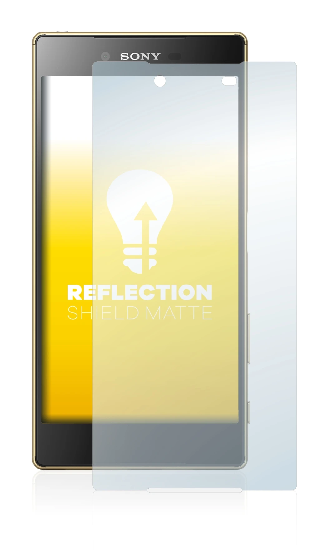 Image de l'appareil Sony Xperia Z5 Premium avec une grande variété de protections d'écran.