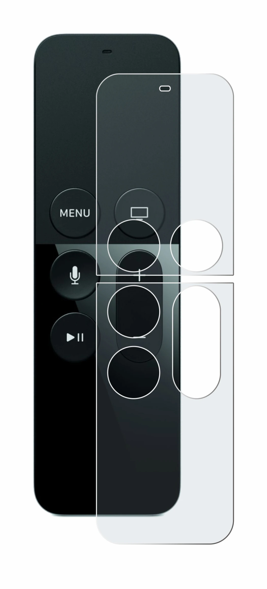 Image de l'appareil Apple Remote Control Apple TV 4 avec une grande variété de protections d'écran.
