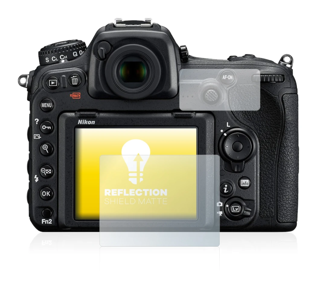 Image de l'appareil Nikon D500 avec une grande variété de protections d'écran.