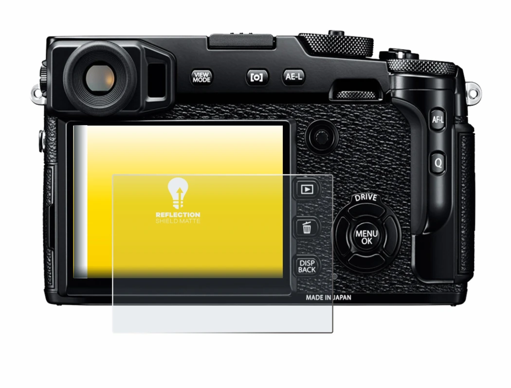 Image de l'appareil Fujifilm X-Pro2 avec une grande variété de protections d'écran.