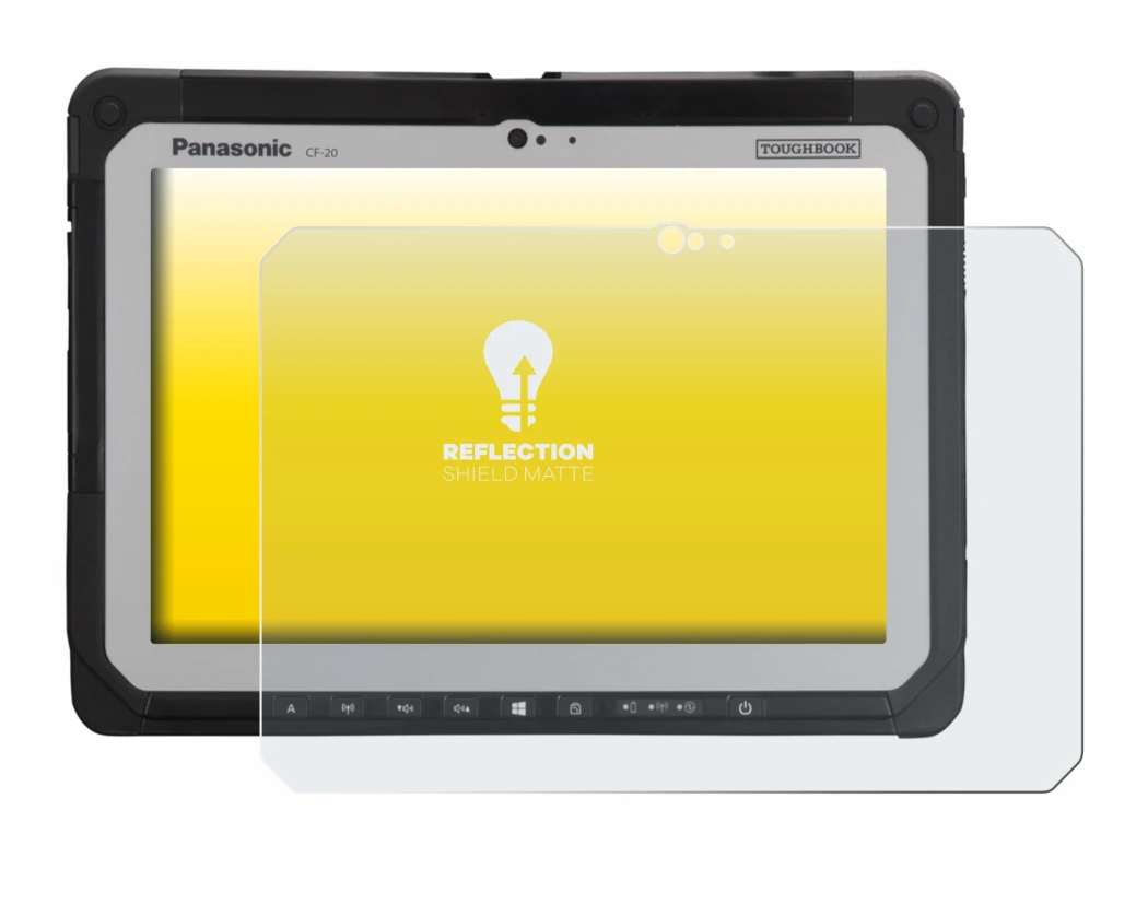 Image de l'appareil Panasonic Toughbook CF-20 MK1 avec une grande variété de protections d'écran.