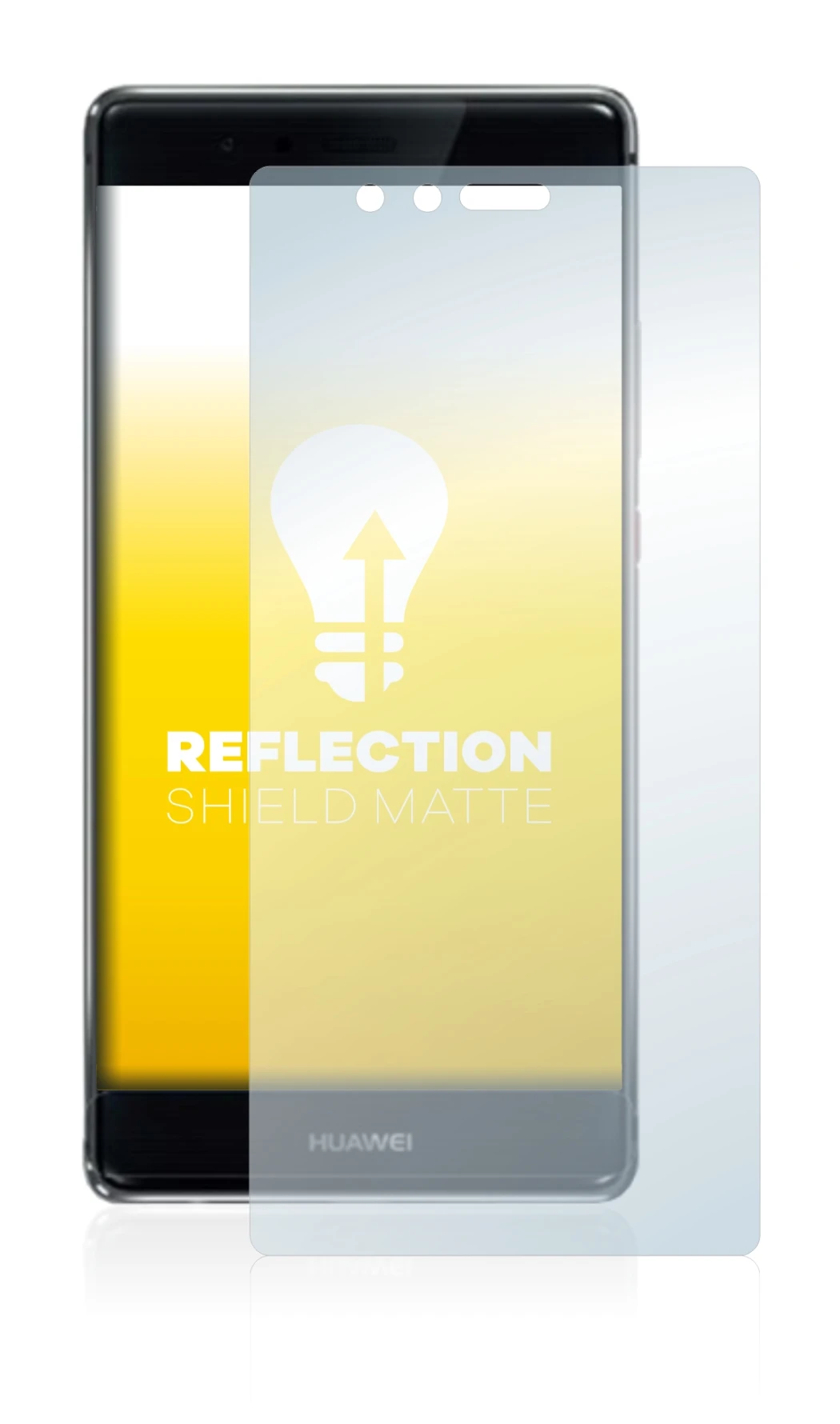 Image de l'appareil Huawei P9 Plus avec une grande variété de protections d'écran.