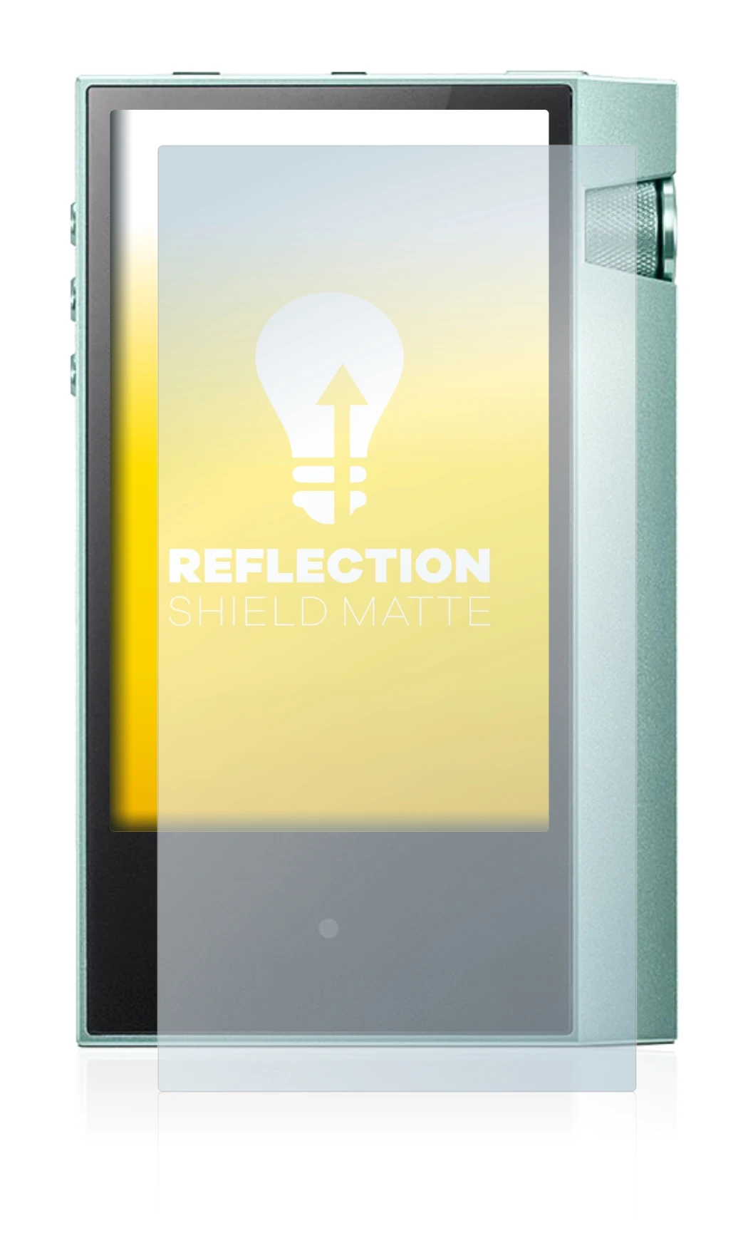 Image de l'appareil Astell&Kern AK70 avec une grande variété de protections d'écran.