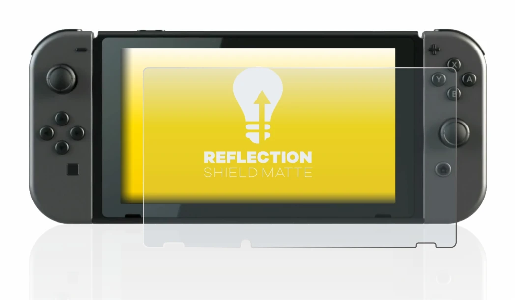 Image de l'appareil Nintendo Switch avec une grande variété de protections d'écran.