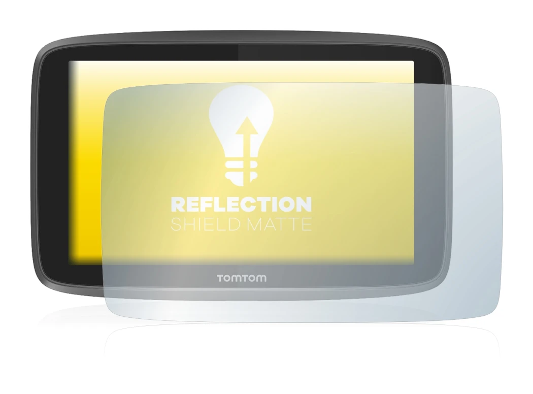 Image de l'appareil TomTom Go 6200 avec une grande variété de protections d'écran.