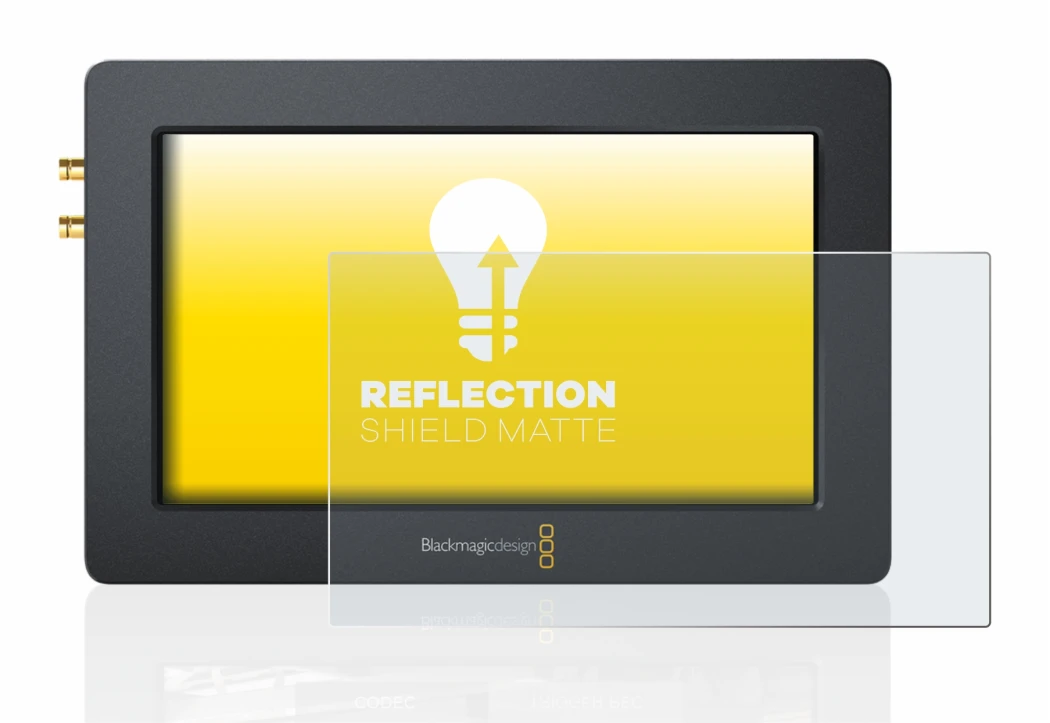 Image de l'appareil Blackmagic Design Video Assist (5.0) avec une grande variété de protections d'écran.