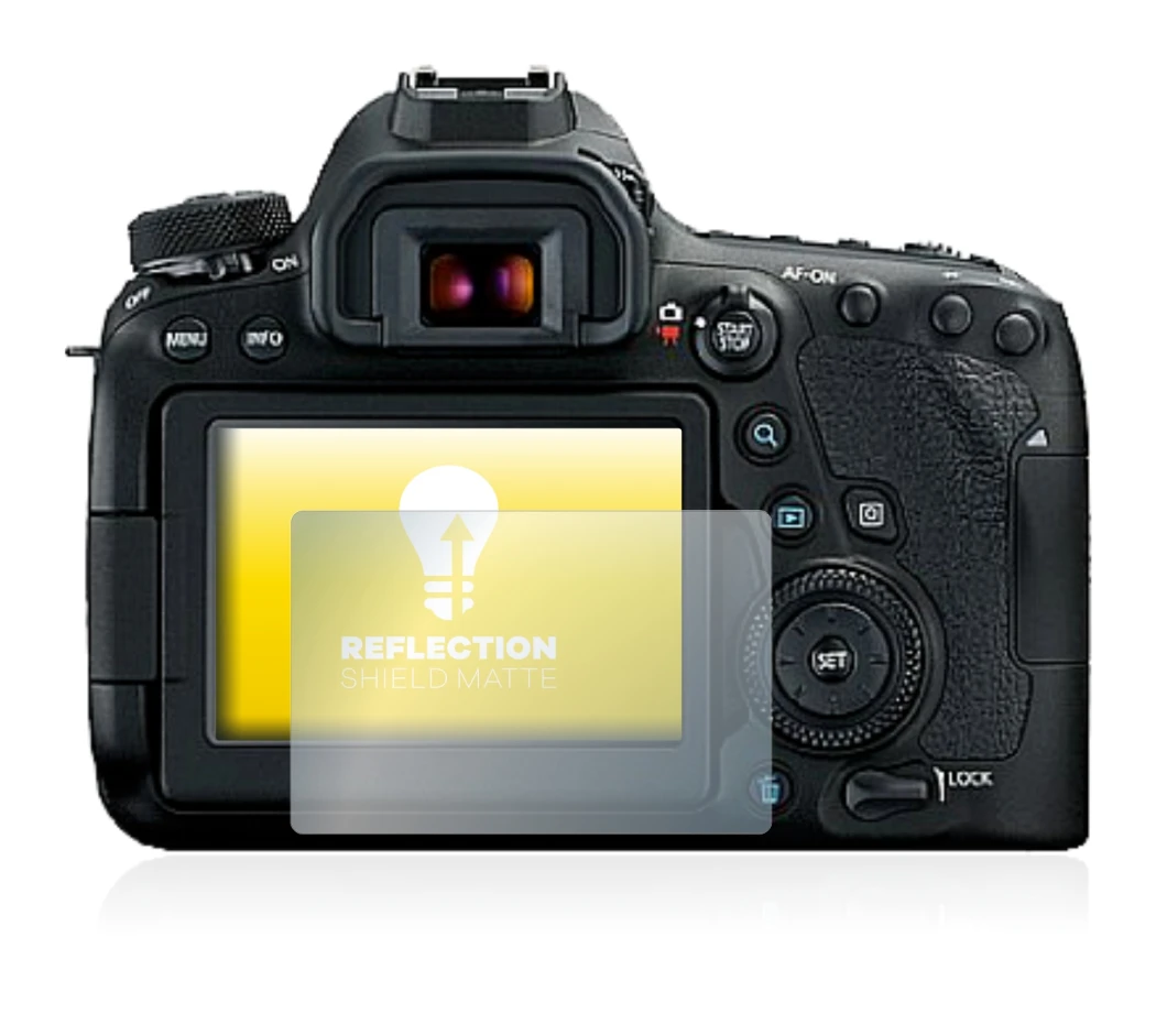 Image de l'appareil Canon EOS 6D Mark II avec une grande variété de protections d'écran.