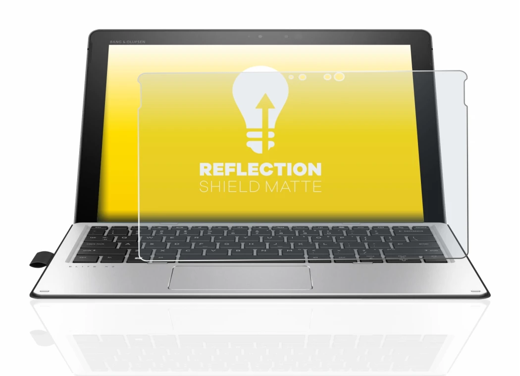 Image de l'appareil HP Elite x2 1012 G2 avec une grande variété de protections d'écran.