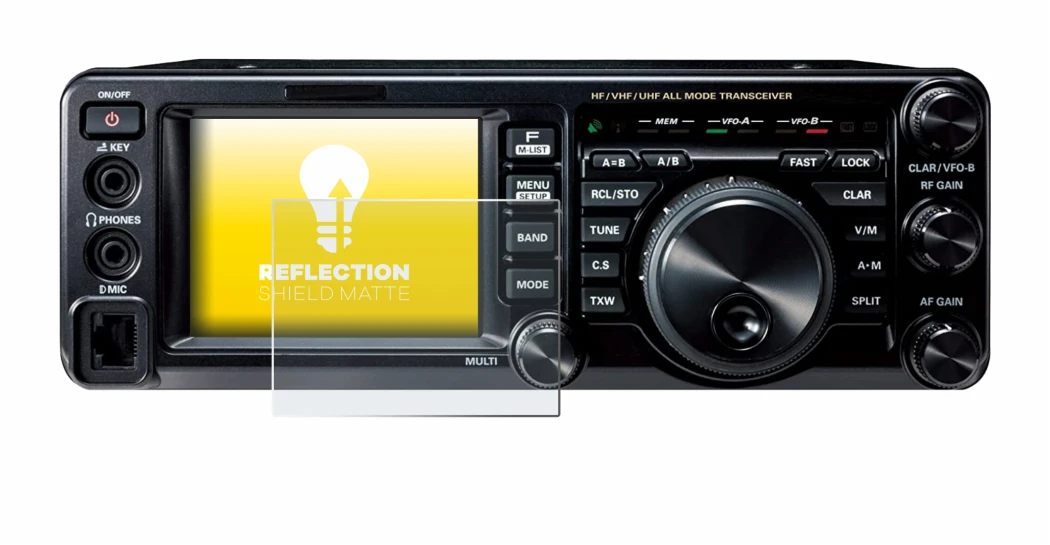Image de l'appareil Yaesu FT-991A avec une grande variété de protections d'écran.