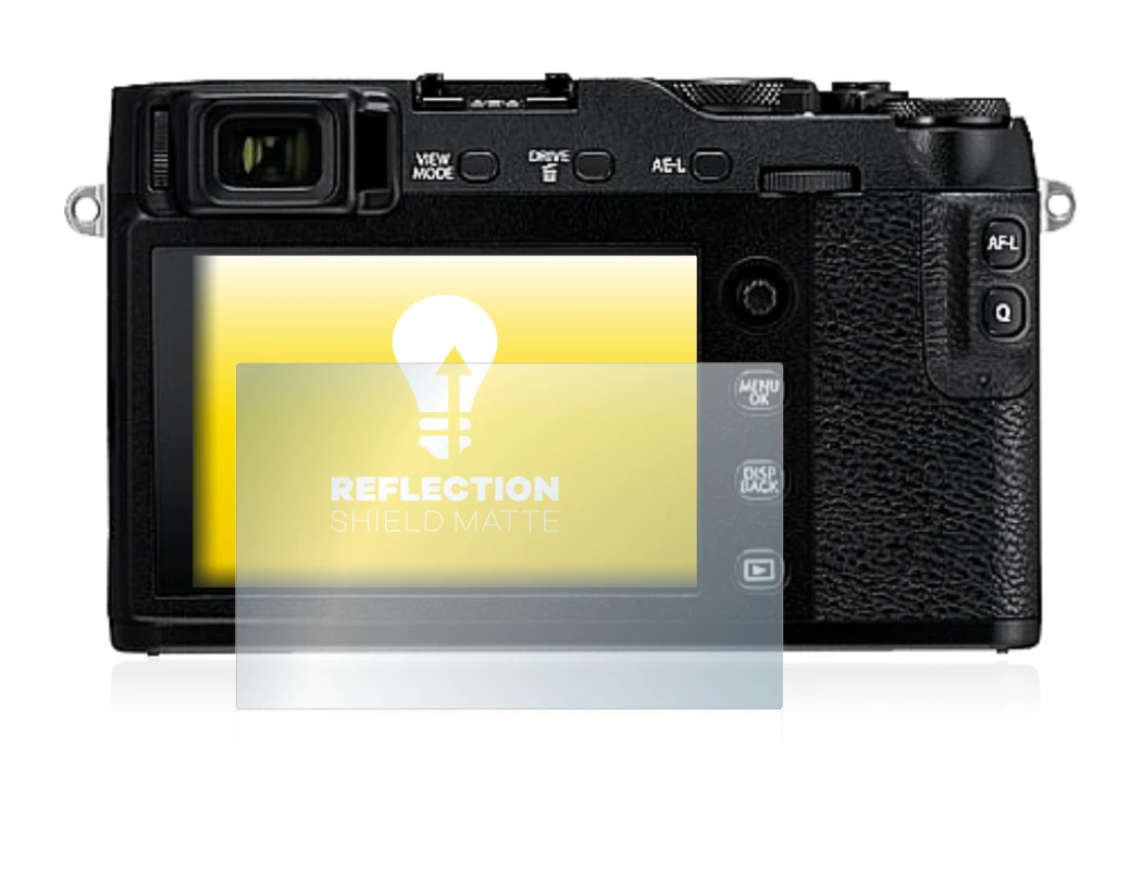Image de l'appareil Fujifilm X-E3 avec une grande variété de protections d'écran.