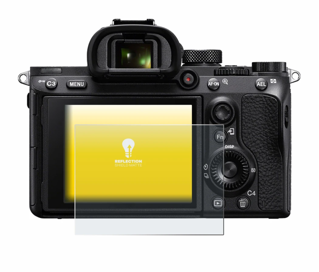 Image de l'appareil Sony Alpha 7 III (ILCE-7M3) avec une grande variété de protections d'écran.