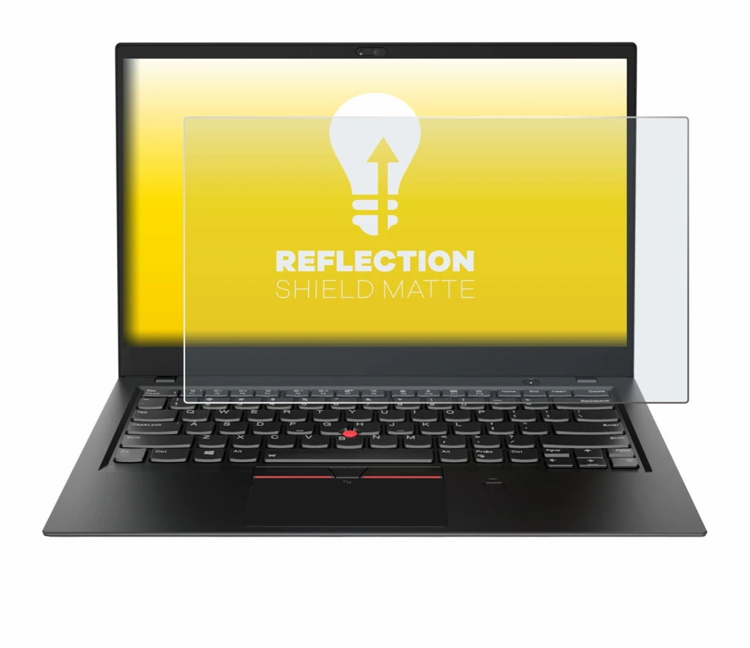 Image de l'appareil Lenovo ThinkPad X1 Carbon (6ème Gen.) avec une grande variété de protections d'écran.