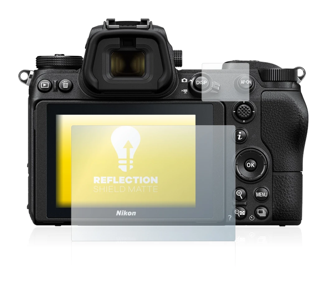 Image de l'appareil Nikon Z 6 avec une grande variété de protections d'écran.