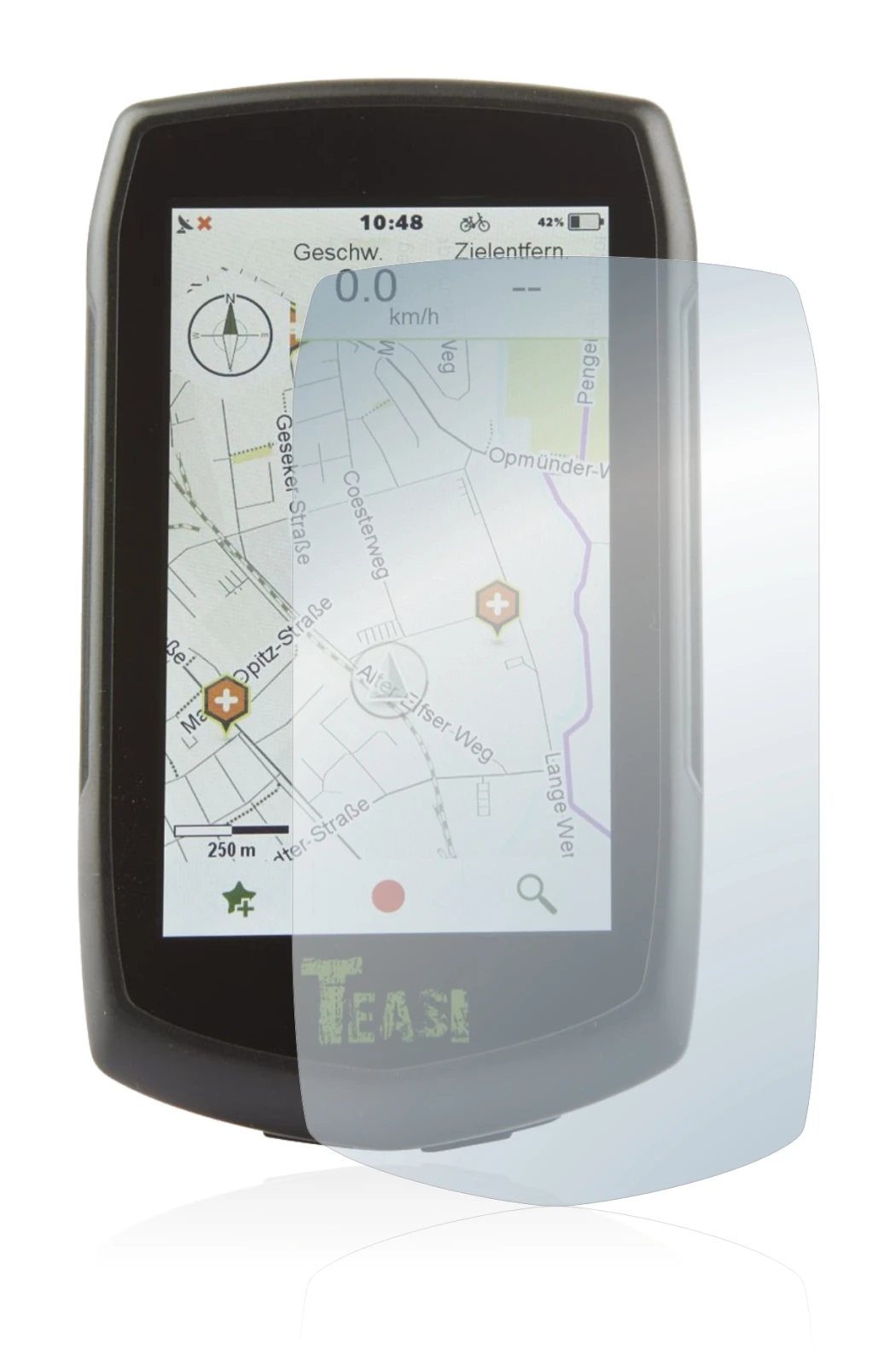Image de l'appareil A-Rival Teasi One4 avec une grande variété de protections d'écran.
