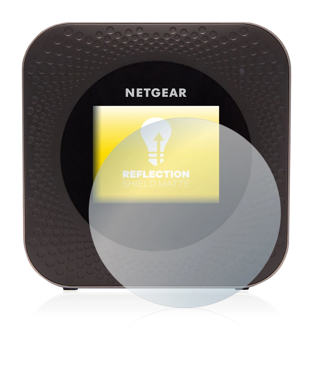 Image de l'appareil Netgear Nighthawk M1 avec une grande variété de protections d'écran.