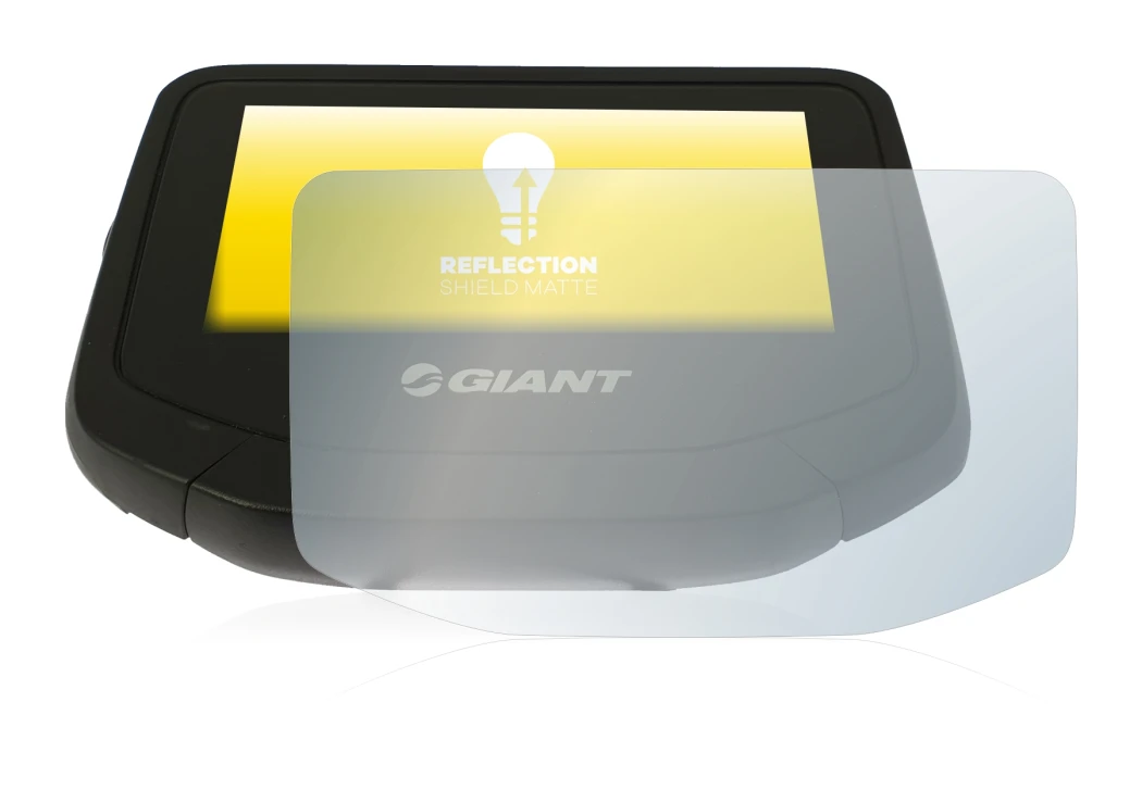 Image de l'appareil Giant RideControl Evo avec une grande variété de protections d'écran.