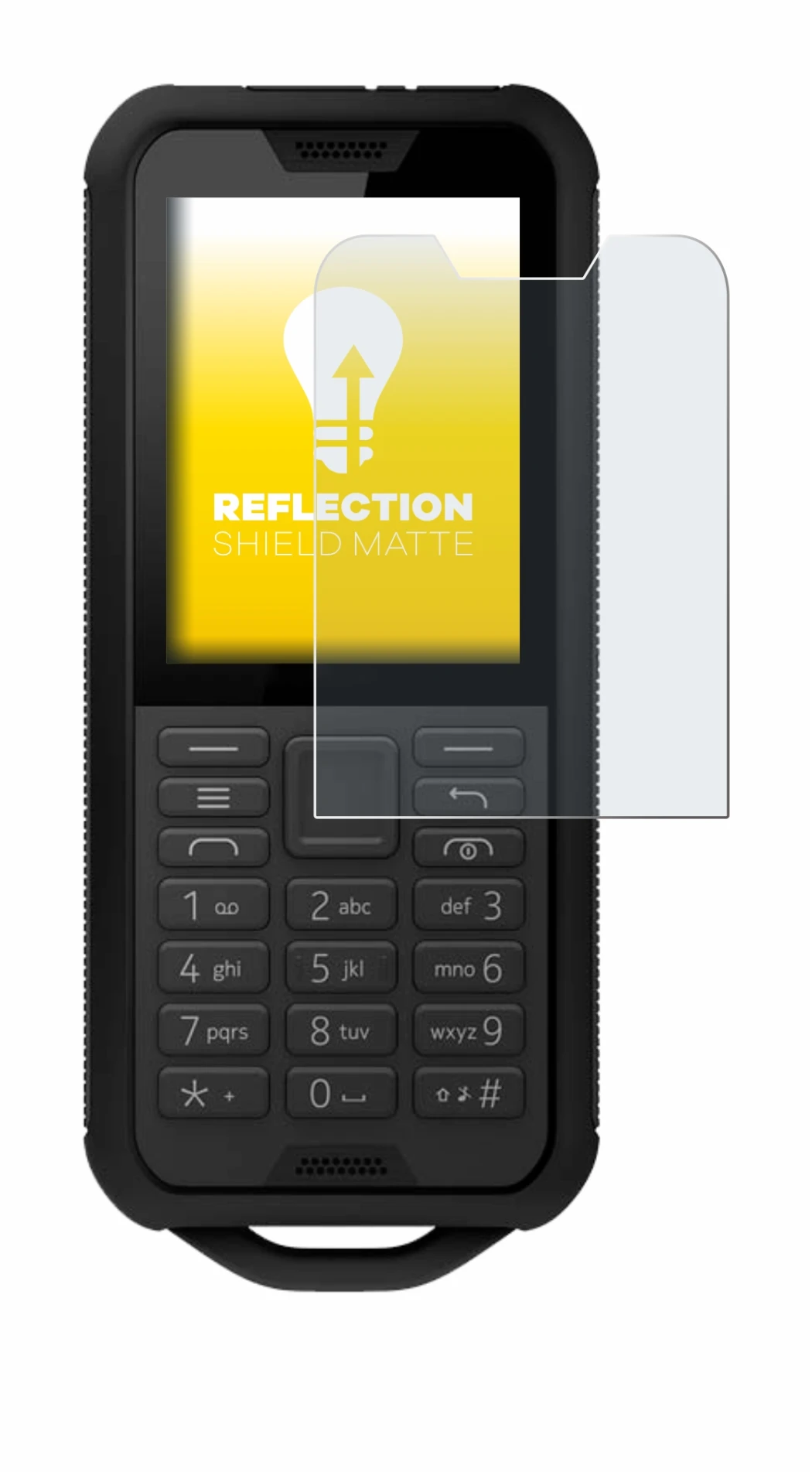 Image de l'appareil Nokia 800 Tough avec une grande variété de protections d'écran.