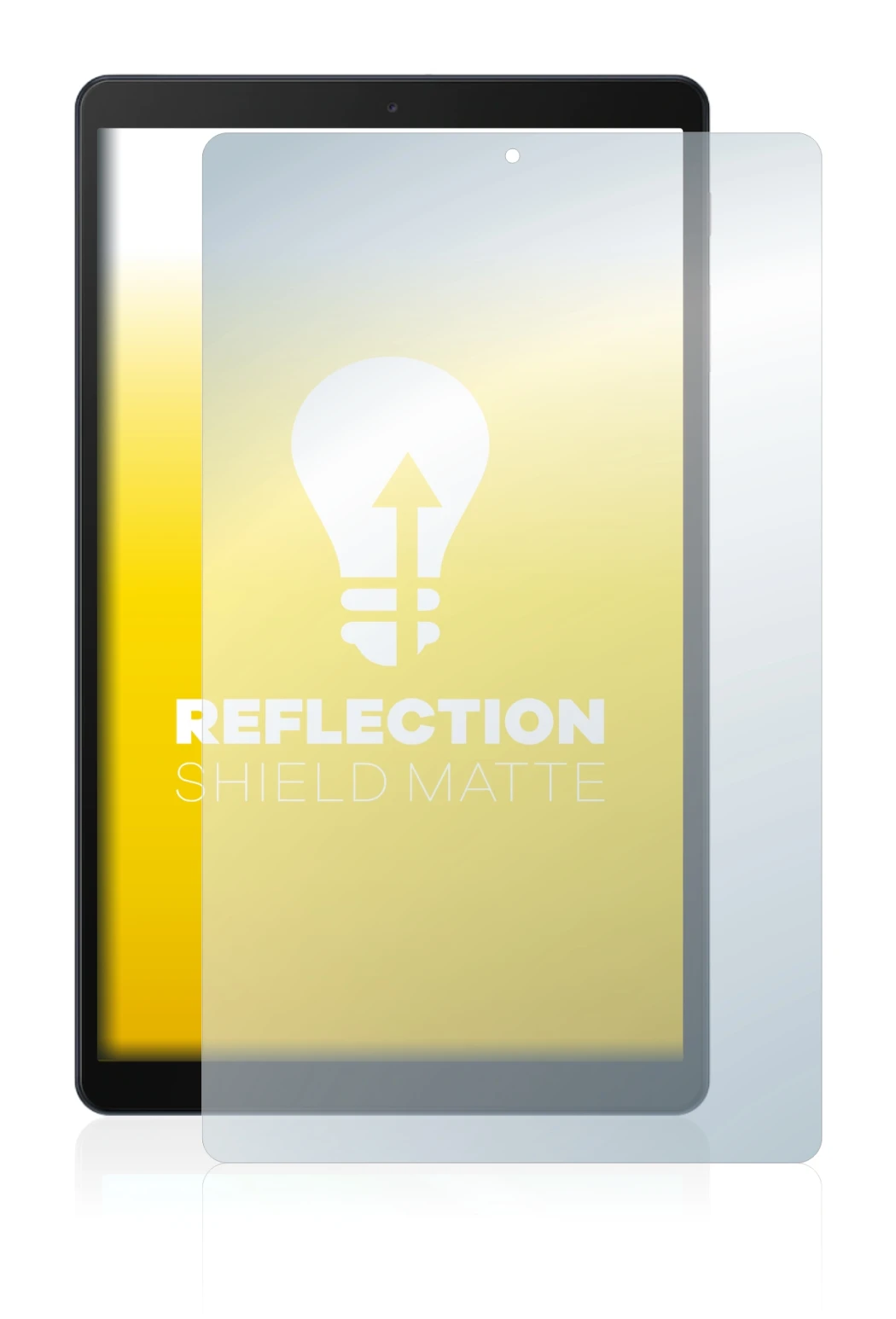 Image de l'appareil Samsung Galaxy Tab A 10.1 LTE 2019 avec une grande variété de protections d'écran.