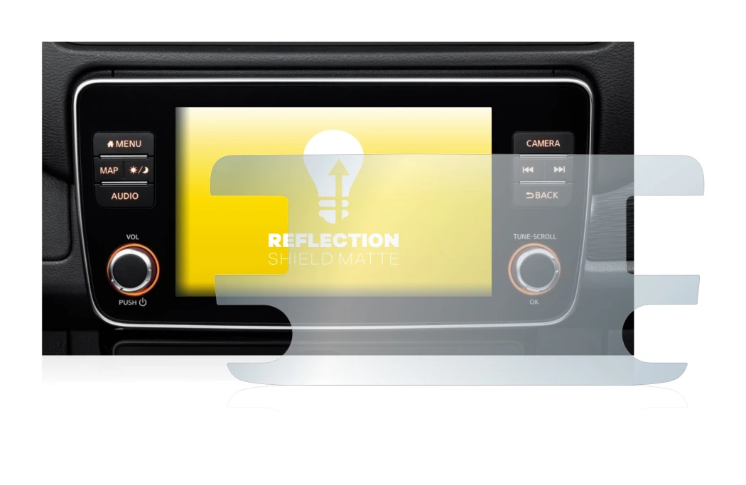 Image de l'appareil Nissan Leaf E Plus Infotainment System avec une grande variété de protections d'écran.