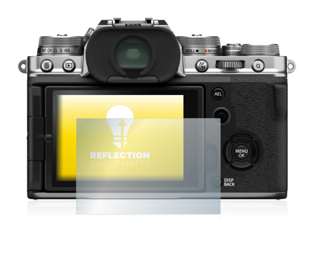 Image de l'appareil Fujifilm X-T4 avec une grande variété de protections d'écran.
