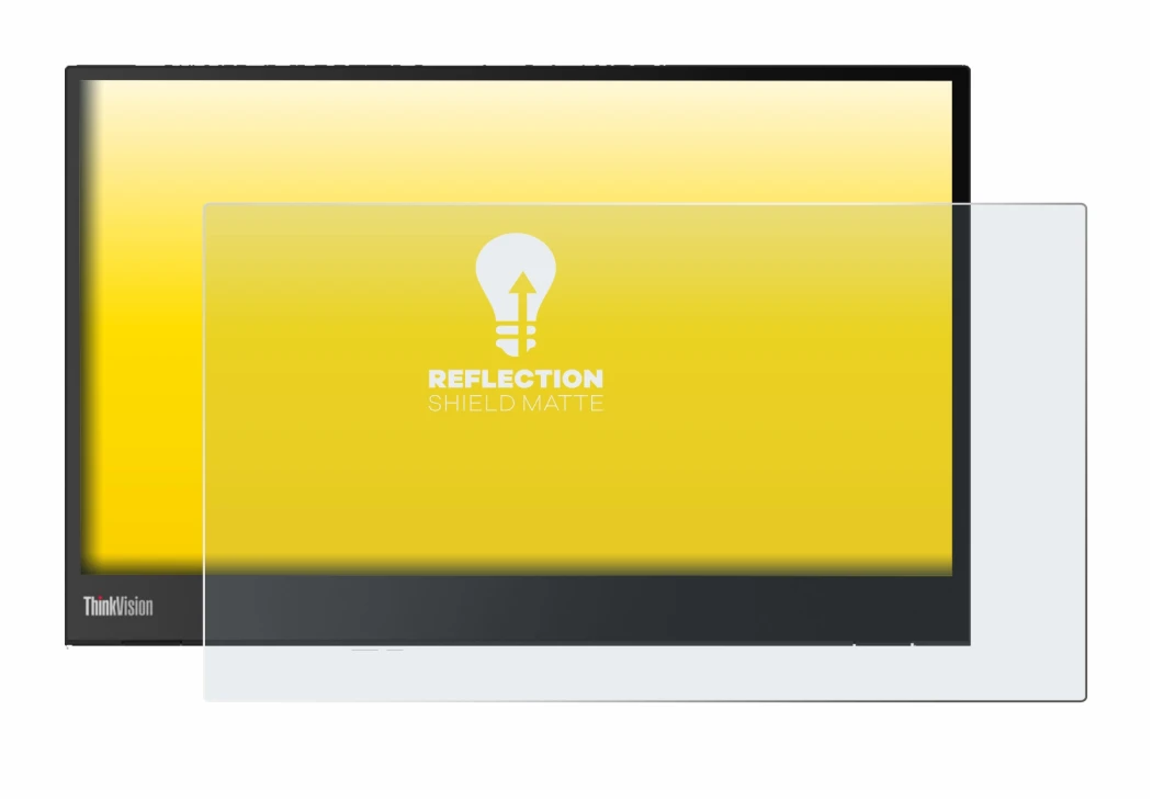 Image de l'appareil Lenovo ThinkVision M14 16:9 avec une grande variété de protections d'écran.