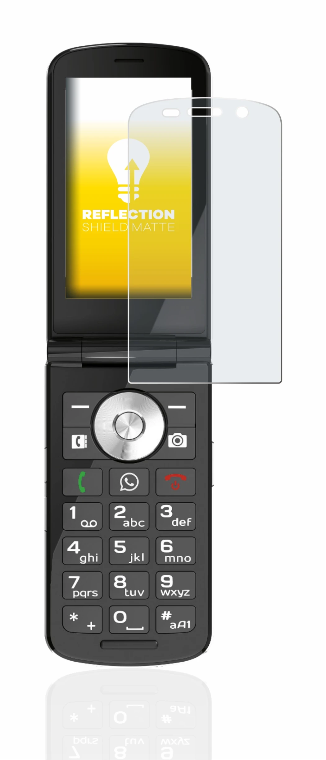 Image de l'appareil Emporia TOUCHsmart avec une grande variété de protections d'écran.