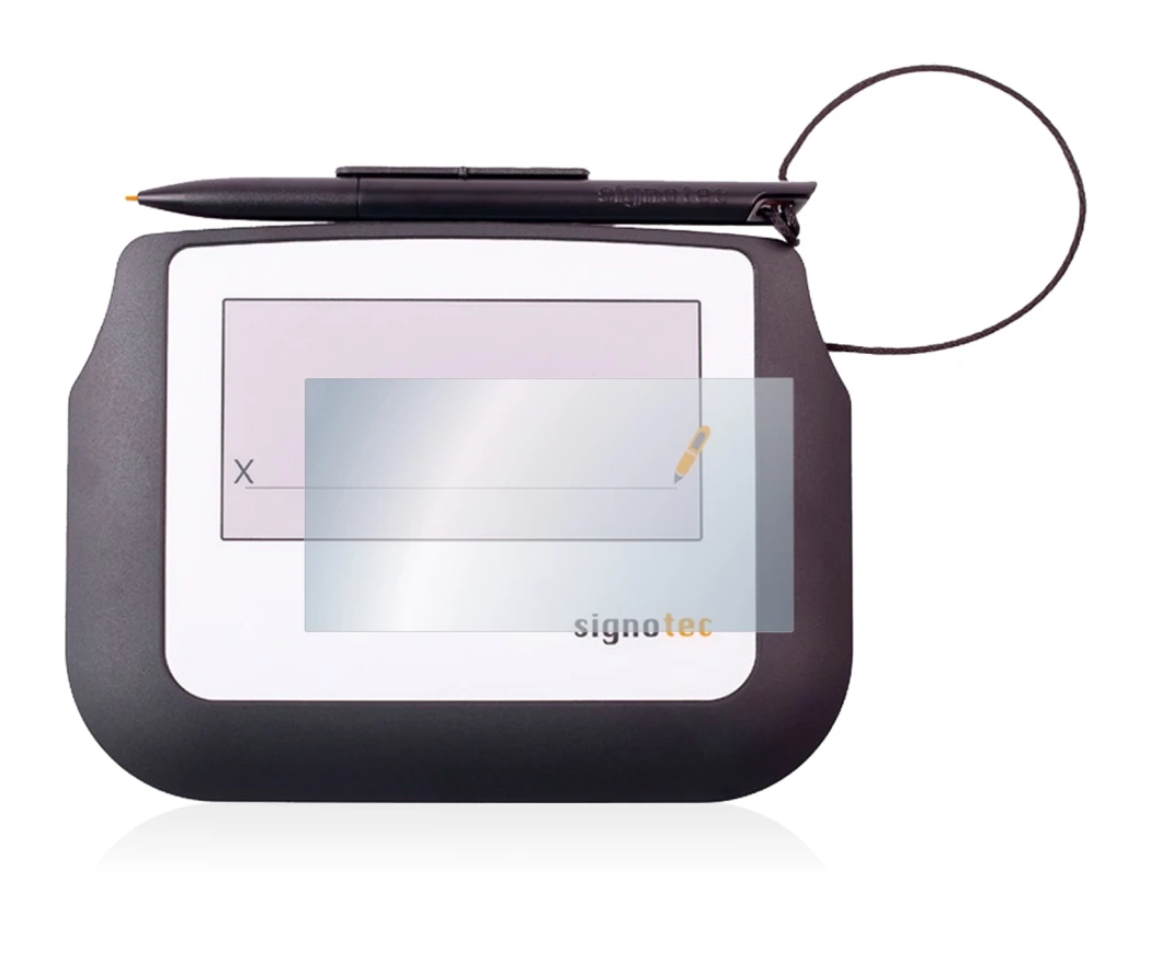 Image de l'appareil Signotec Signature Sigma Lite avec une grande variété de protections d'écran.