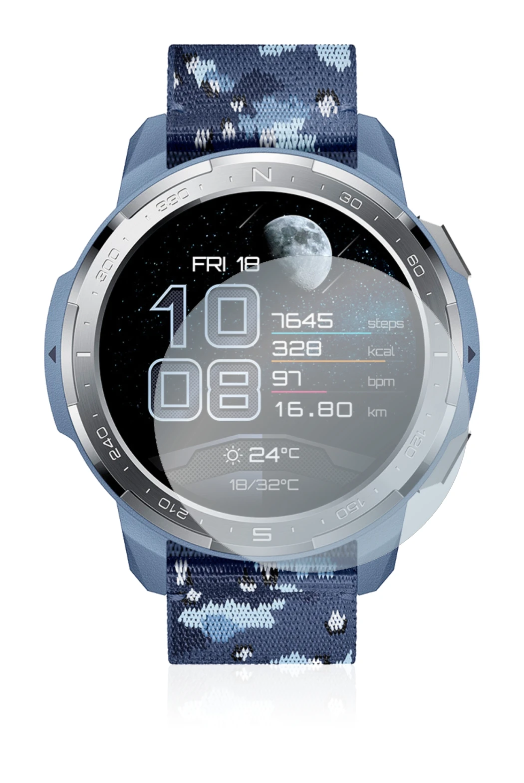 Image de l'appareil Honor Watch GS Pro avec une grande variété de protections d'écran.