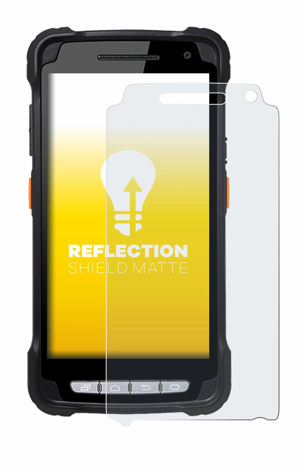 Image de l'appareil Point Mobile PM90 avec une grande variété de protections d'écran.
