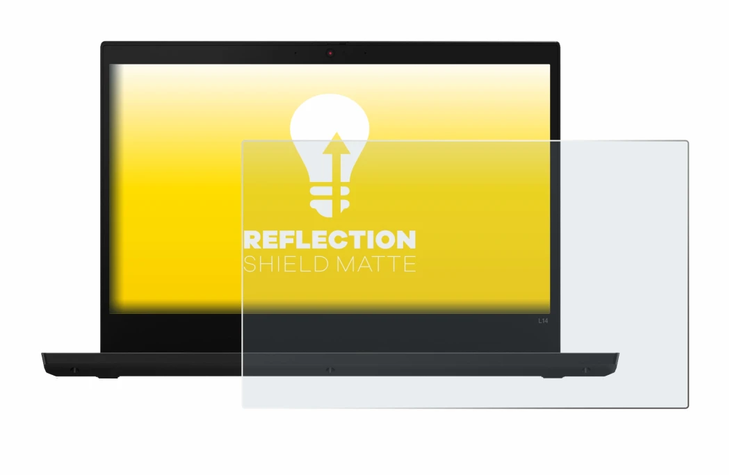 Image de l'appareil Lenovo ThinkPad L14 avec une grande variété de protections d'écran.