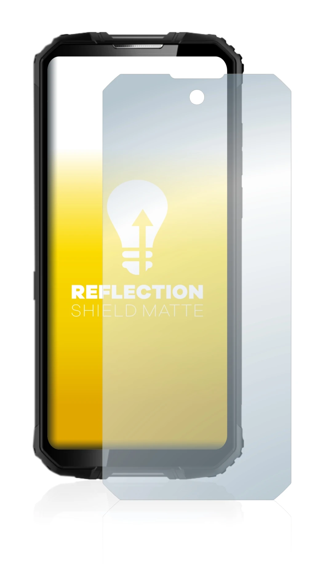 Image de l'appareil Oukitel WP10 5G avec une grande variété de protections d'écran.