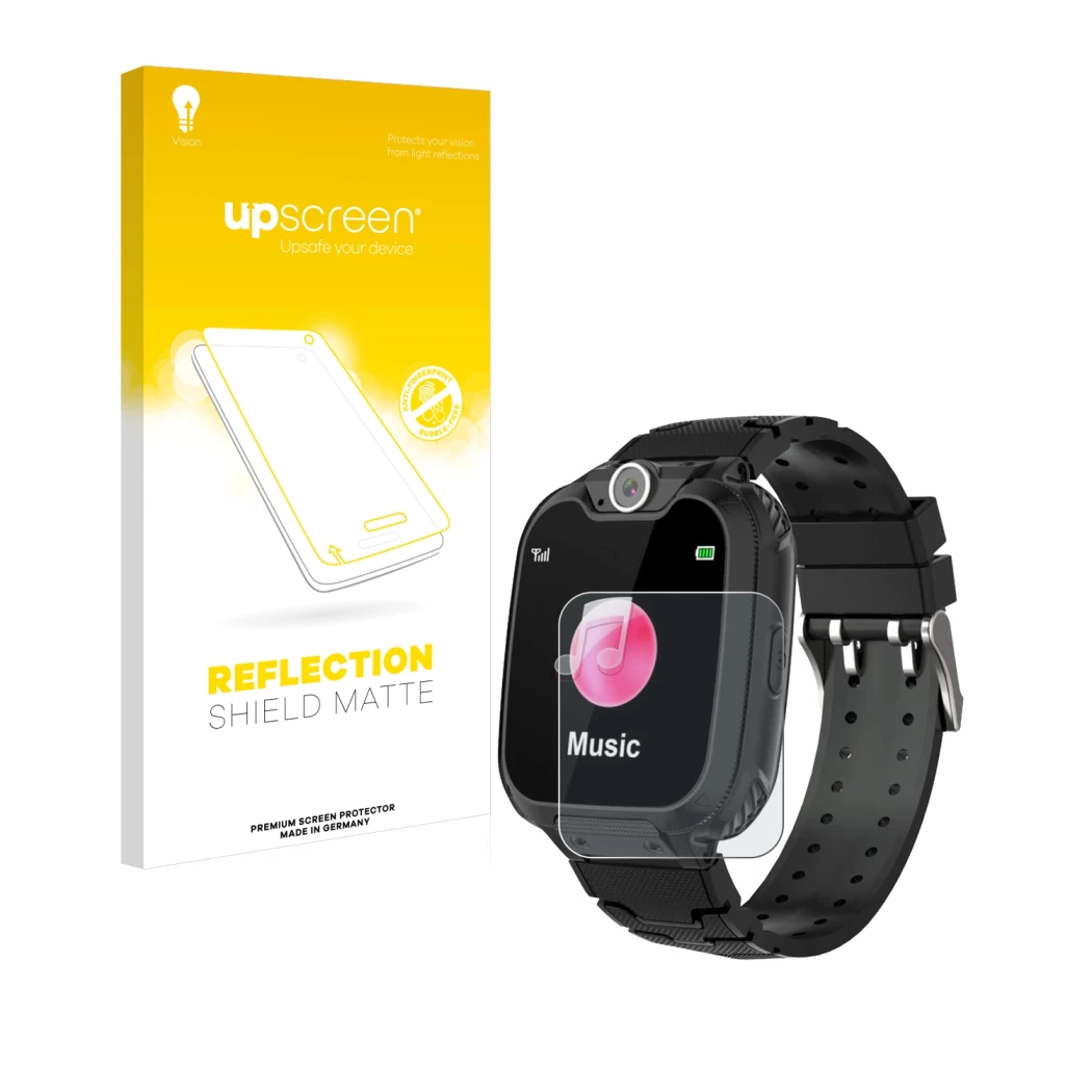 Face avant d’un emballage produit avec le logo de la marque upscreen. À côté, l’appareil Pthtechus S12 est représenté avec la 