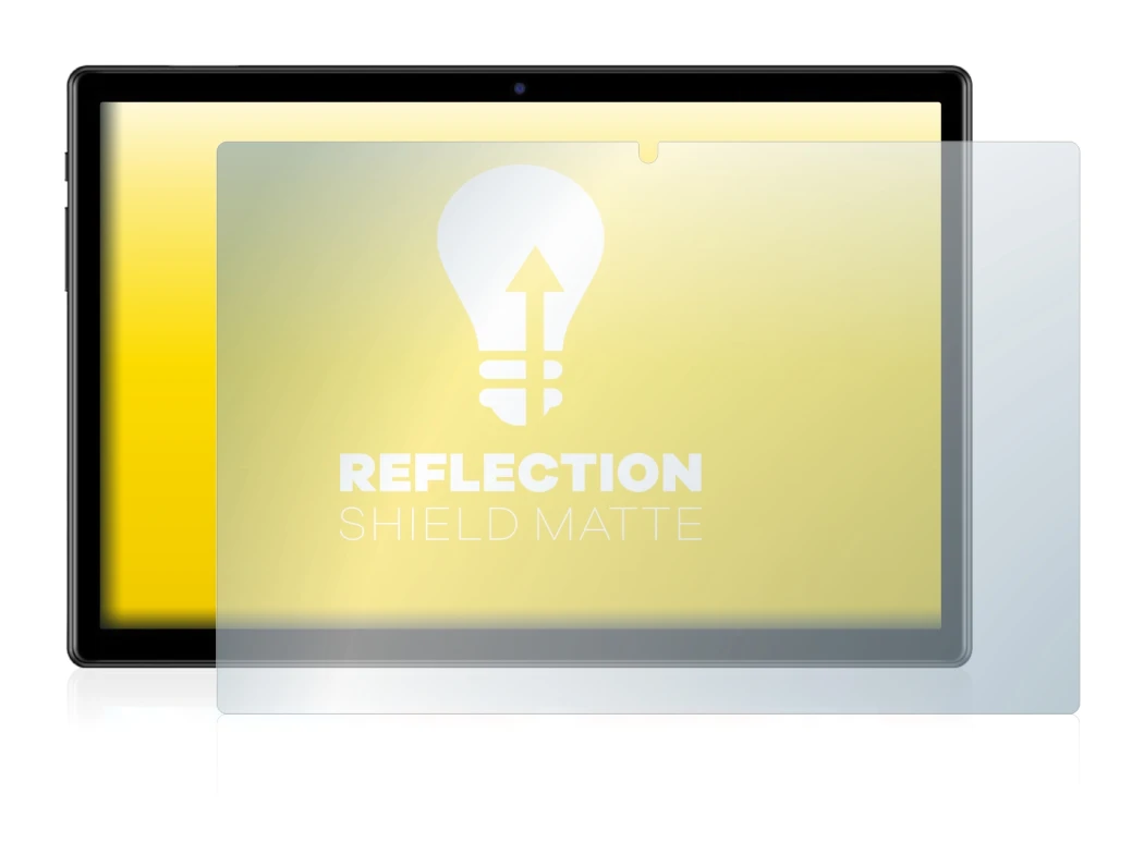 Image de l'appareil Teclast M40 (en paysage) avec une grande variété de protections d'écran.