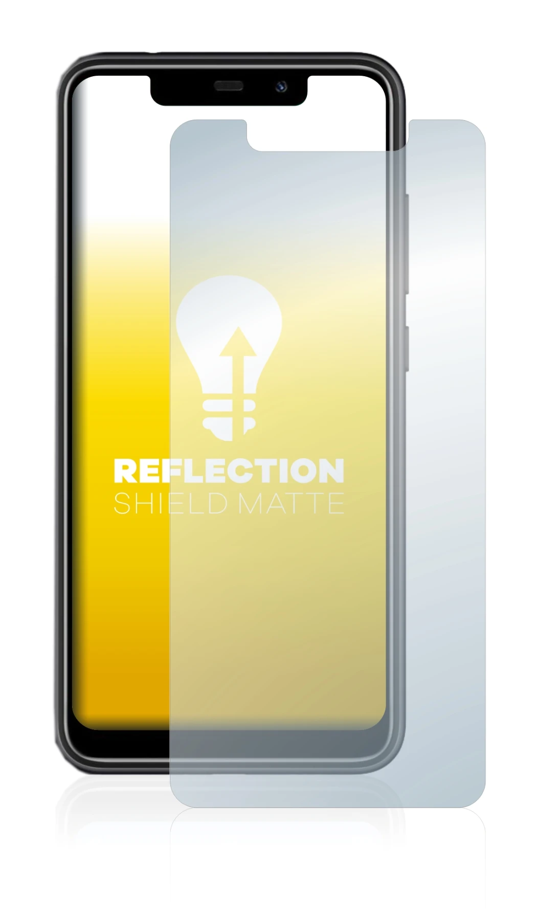 Image de l'appareil Oukitel C22 avec une grande variété de protections d'écran.