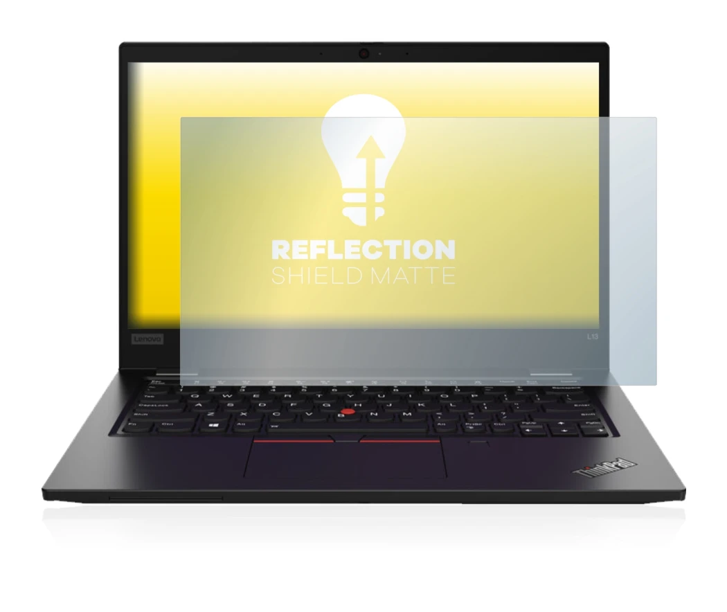 Image de l'appareil Lenovo ThinkPad L13 Gen 2 avec une grande variété de protections d'écran.