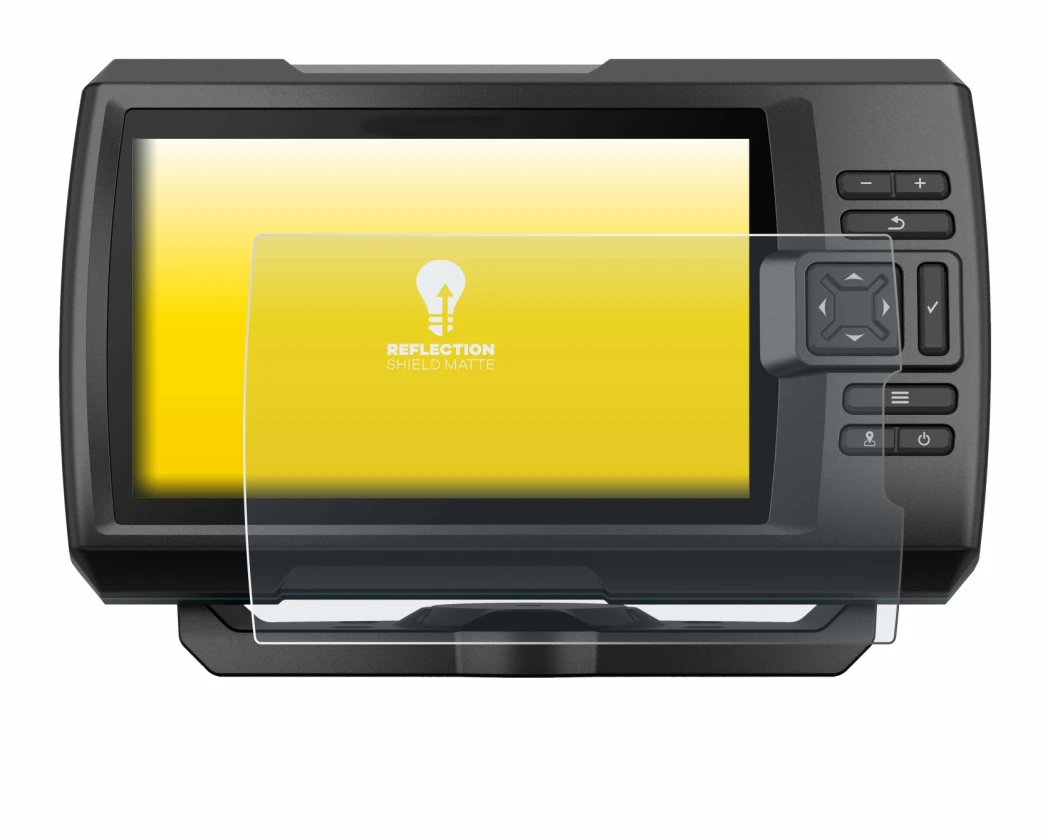Image de l'appareil Garmin Striker Vivid 7cv avec une grande variété de protections d'écran.