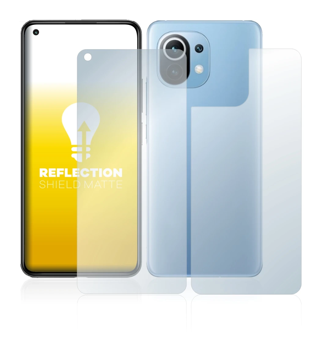 Image de l'appareil Xiaomi Mi 11 Lite 5G (Avant+Arrière) avec une grande variété de protections d'écran.