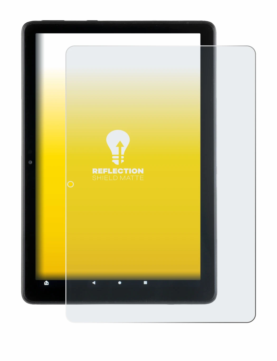 Image de l'appareil Amazon Fire HD 10 2021 (11ème Gen.) avec une grande variété de protections d'écran.