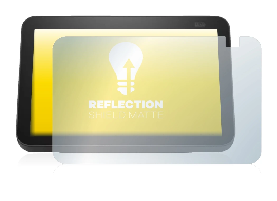 Image de l'appareil Amazon Echo Show 8 2021 (2e Gen.) avec une grande variété de protections d'écran.