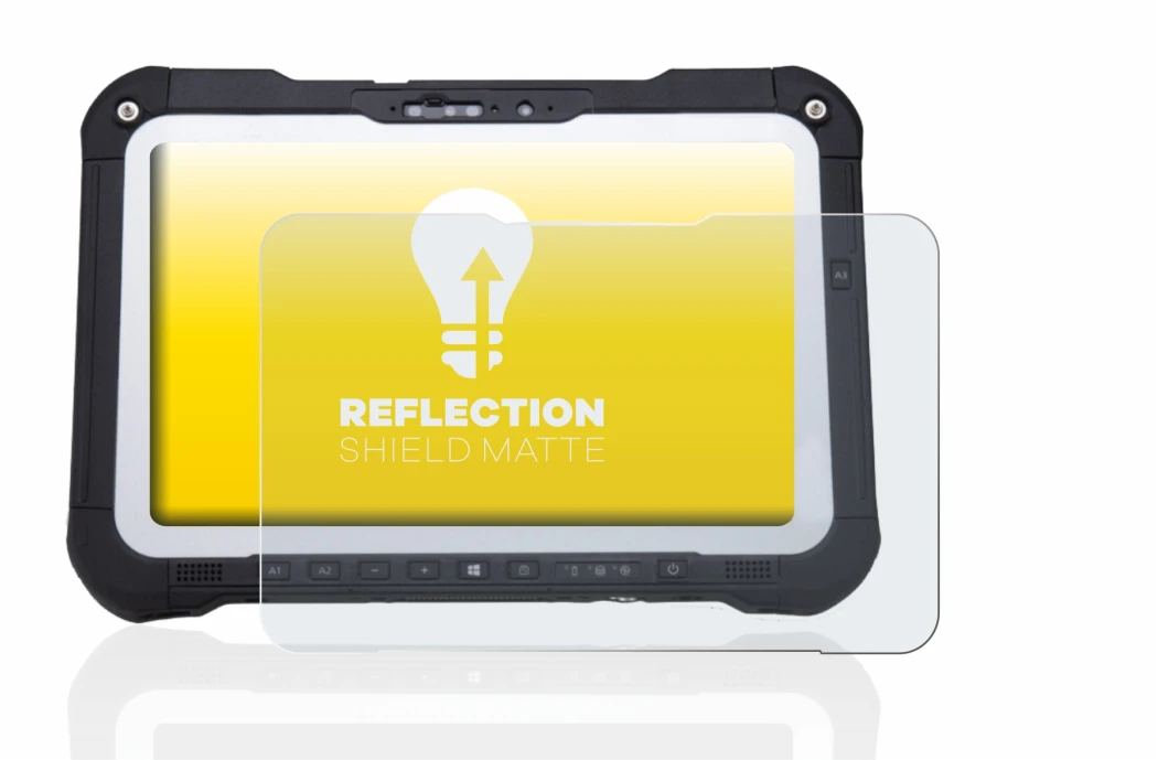 Image de l'appareil Panasonic Toughbook FZ-G2 avec une grande variété de protections d'écran.