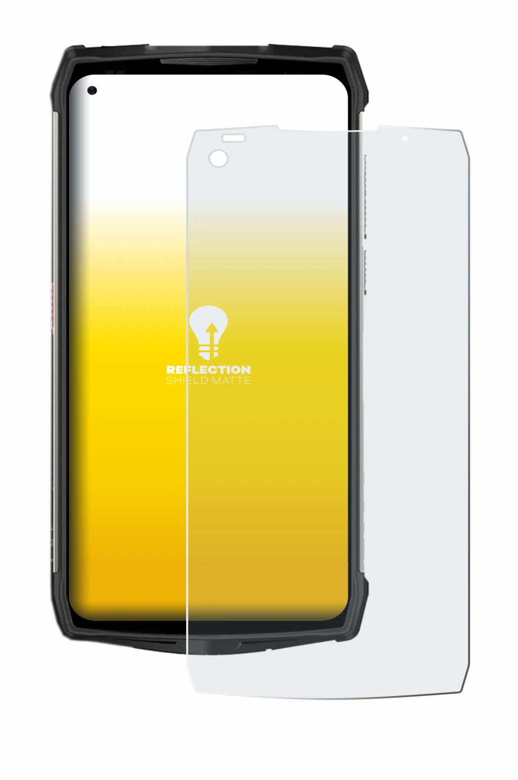 Image de l'appareil Ulefone Power Armor 13 avec une grande variété de protections d'écran.