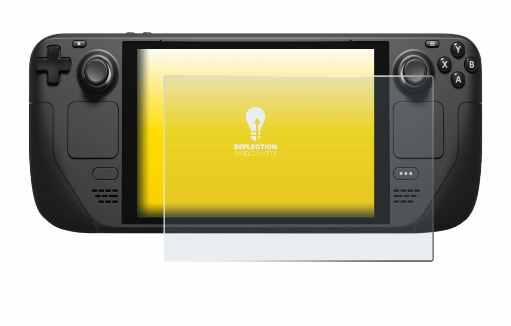 Image de l'appareil Valve Steam Deck avec une grande variété de protections d'écran.