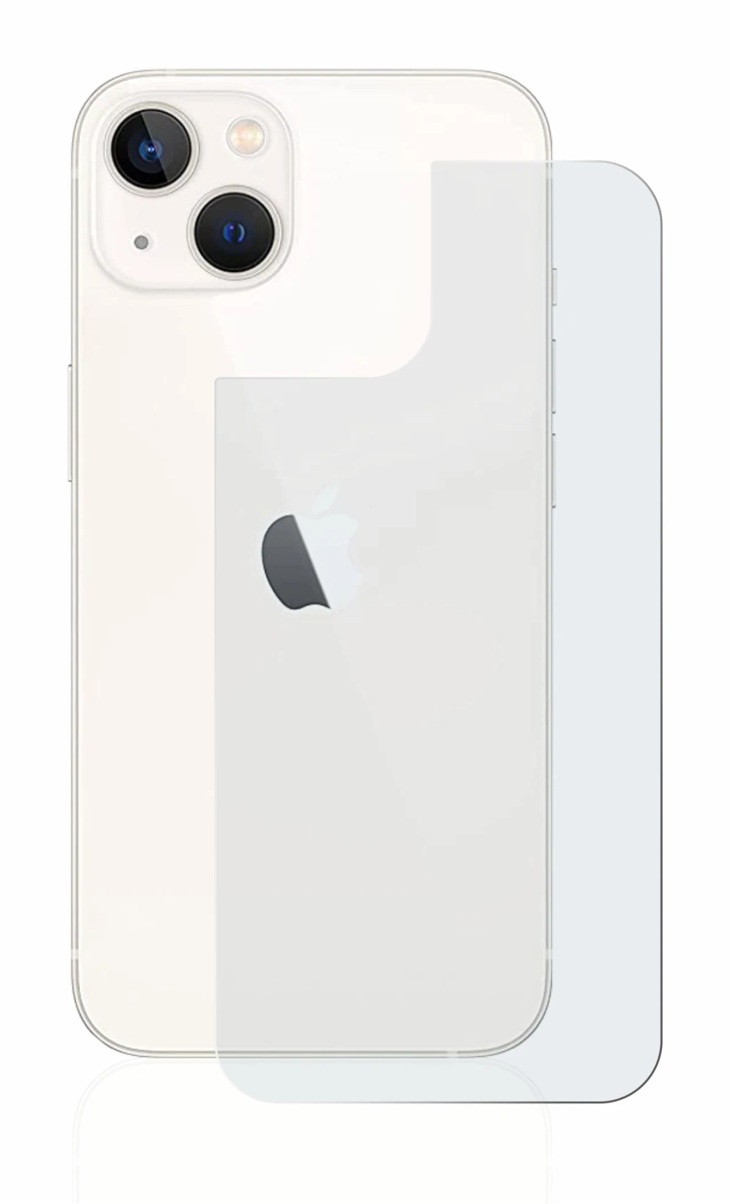 Image de l'appareil Apple iPhone 13 (Arrière) avec une grande variété de protections d'écran.