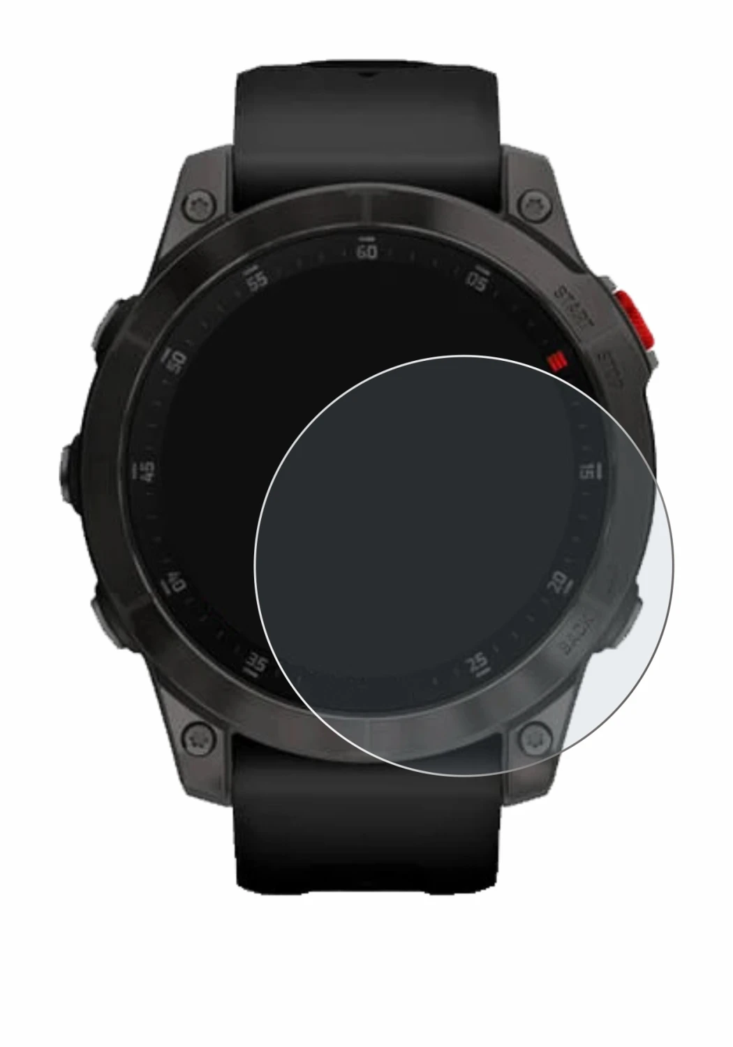 Image de l'appareil Garmin epix (Gen. 2) avec une grande variété de protections d'écran.